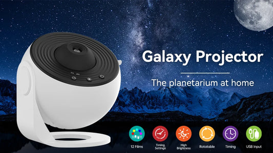 The Products Mall 

Night Light Galaxy Projector Starry Sky Projector 360° Rotate Planetarium Lamp For Kids Bedroom Valentines Day Gift Wedding Deco