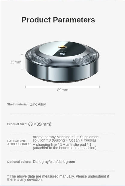 Car Air Freshener Smart Aroma Diffuser Purification Essential Oils Diffuser Office Room Intelligent Aromatherapy Instrument